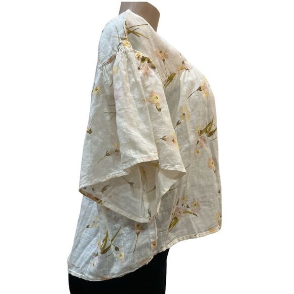 Madewell flutter sleeve rhyme top in floral print - Picture 6 of 13
